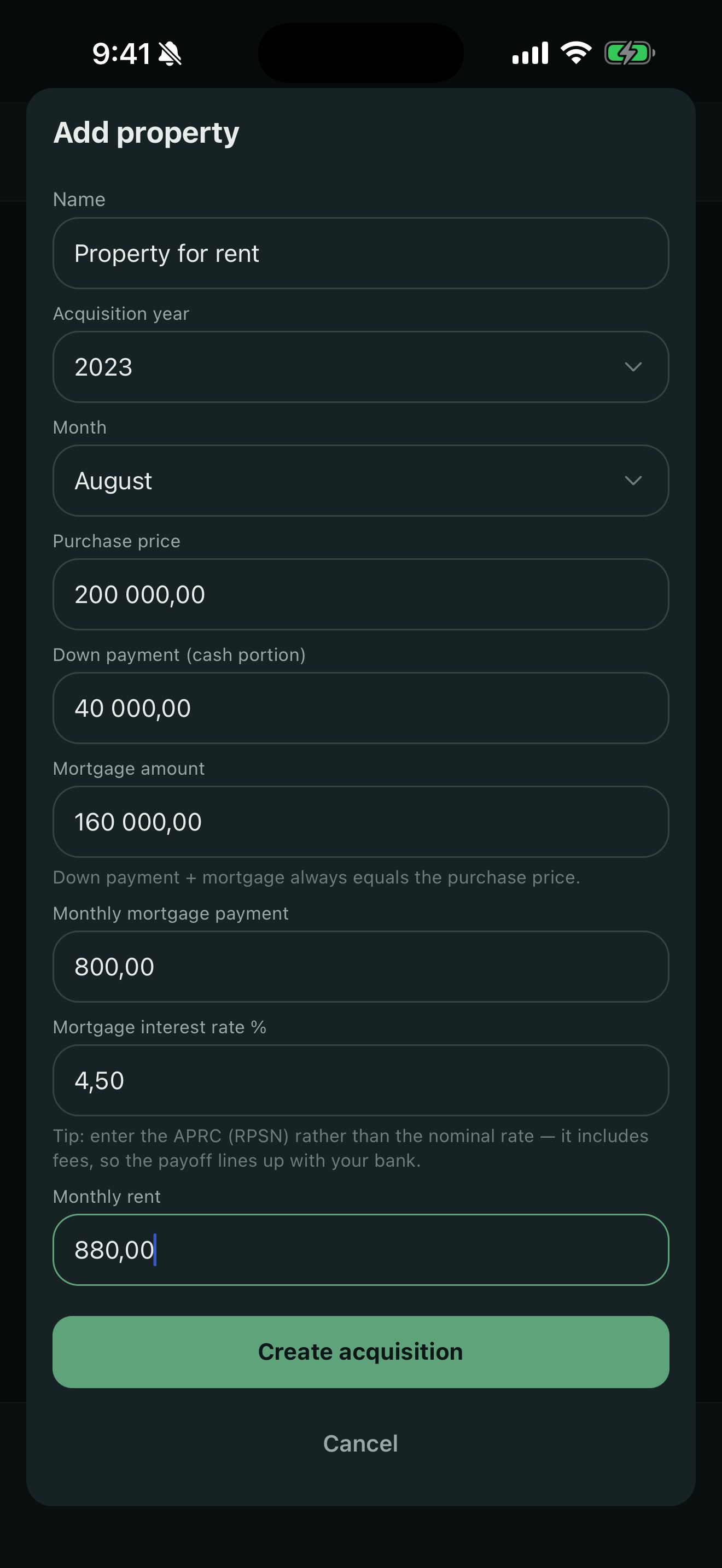 What if I bought a rental property?