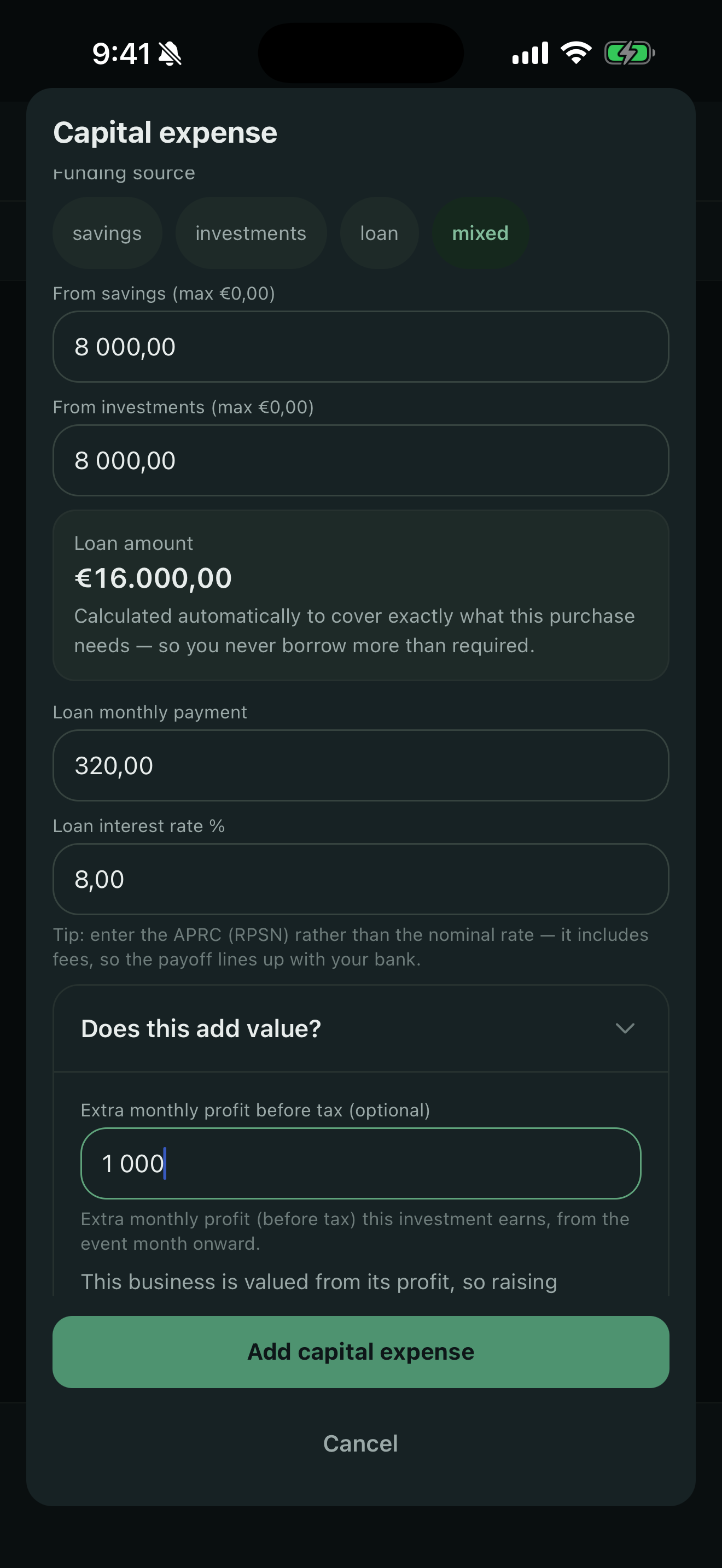 What if I reinvested profits back into the business?